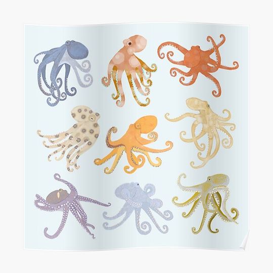 Octopuses Premium Matte Vertical Poster