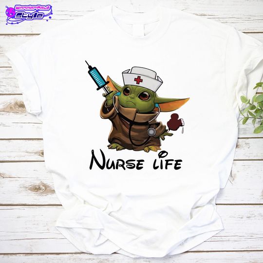 Baby Yoda Nurse Life Sweat Shirt,  Funny T-Shirt, Baby Yoda T-Shirt, Cute Baby Yoda Shirt