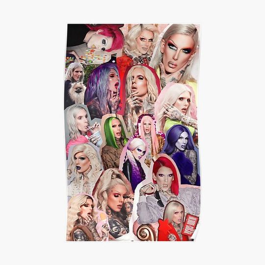 Jeffree Star Collage Premium Matte Vertical Poster