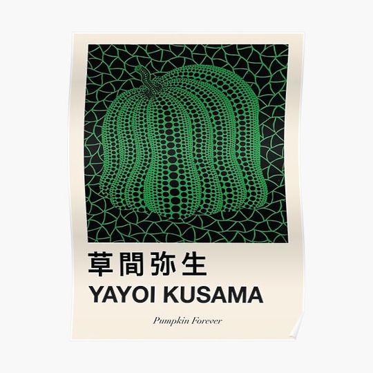 Pumpkin Yayoi Kusama Premium Matte Vertical Poster