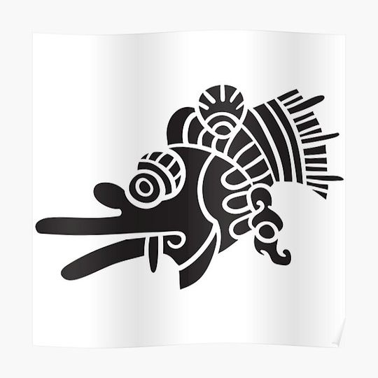 Aztec Spiritualism Symbol Premium Matte Vertical Poster