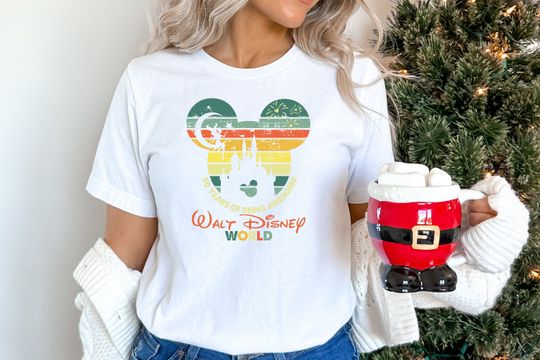 Disney Rainbow Castle Shirt, Disney Vintage
