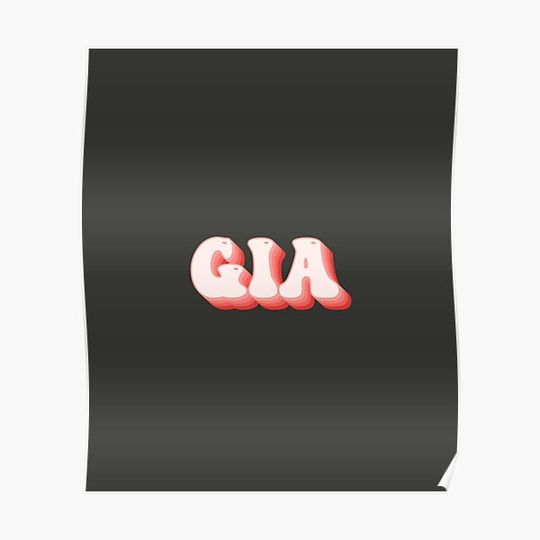 Gia - Name Premium Matte Vertical Poster