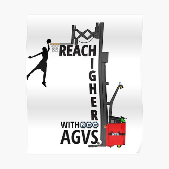 Reach Higher with NDC AGVs Premium Matte Vertical Poster
