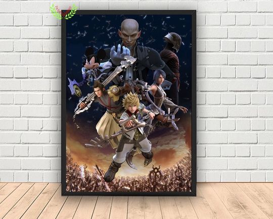Kingdom Hearts Video Game Poster