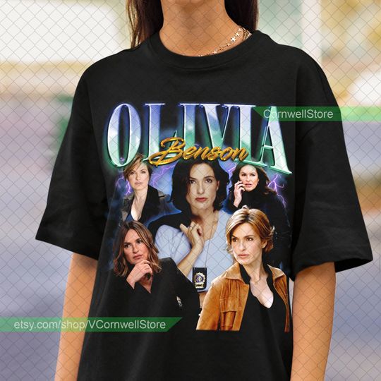 Limited Olivia Benson Vintage T-Shirt, Gift For Women and Man Unisex T-Shirt, Vintage 80s 90s Olivia Benson Fan Gift, Olivia Benson Vintage