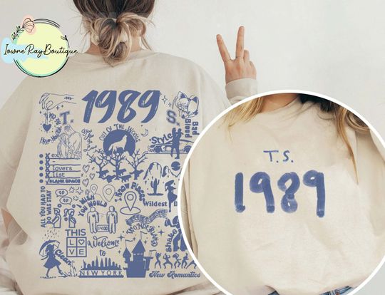 Taylor 1989 Inspired Sweatshirt, The Eras Tour, TS 1989 Album, Taylor swiftiee Merch Sweatshirt