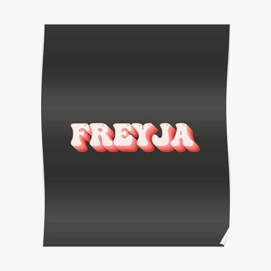 Freyja - Name Premium Matte Vertical Poster
