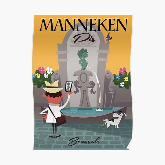Manneken Pis poster Premium Matte Vertical Poster