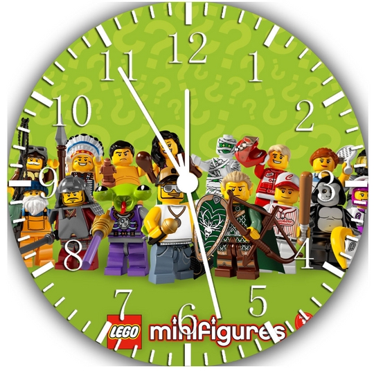 Wall Clock For Minifigure Lego , Gift For Kids, Birthday Clock