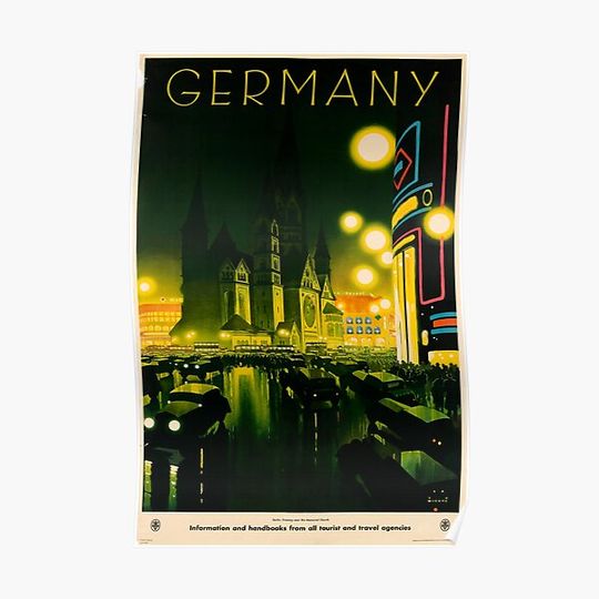 retro GERMANY. Circa 1930 Premium Matte Vertical Poster