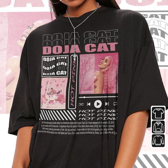 Doja Cat Rap Shirt, Hot Pink Album Vintage, Doja Cat Shirt