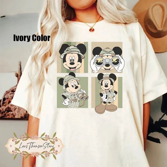 Mickey Mouse Shirt, Disney Leopard Shirt, Animal Kingdom T-Shirt