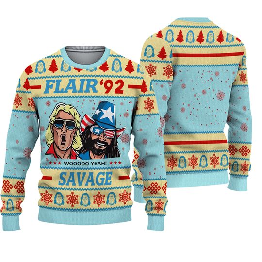 Flair 92 Savage Ugly Christmas Sweater