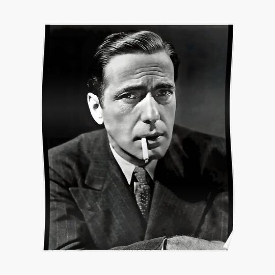 Humphrey-Bogart-Classic-T-Shirt Premium Matte Vertical Poster