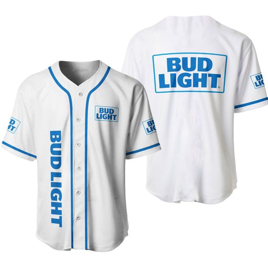 Bud Light White Basketball Jersey Shirt, Beer Lovers Jersey, Bud Light Lovers Jersey