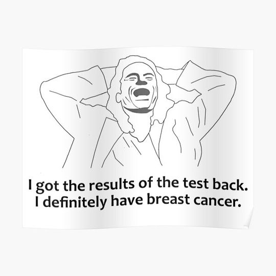 The Room Cult Movie 'I've got breast cancer' Tommy Wiseau Parody Disaster Artist Funny Gift T-shirt Premium Matte Vertical Poster