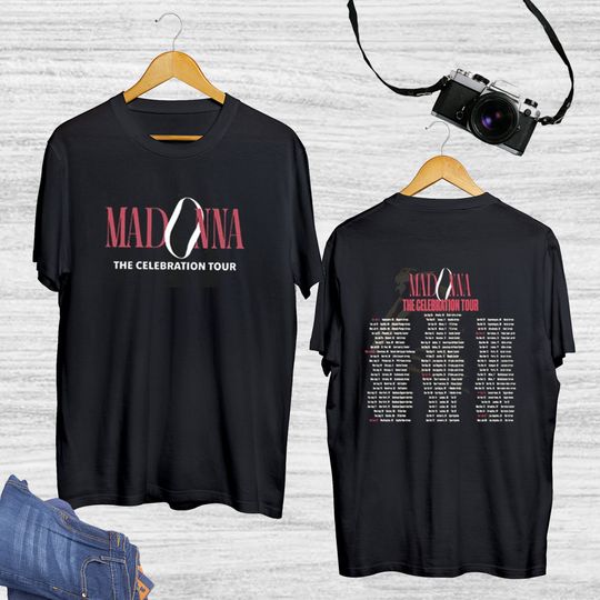 Madonna The Celebration Tour 2023  Unisex Double Sided T-Shirt