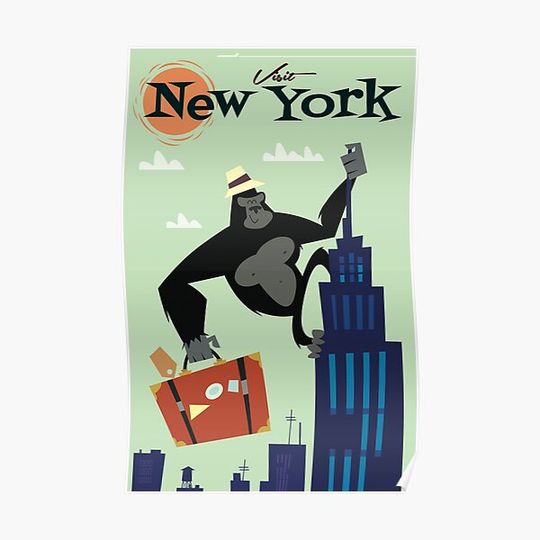 Visit New York poster Premium Matte Vertical Poster