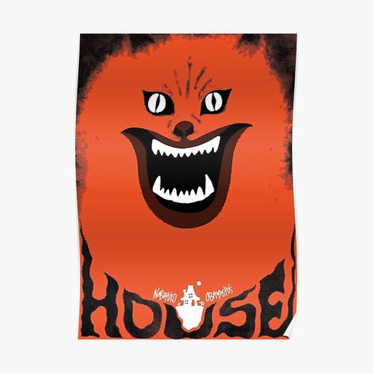 Hausu (ハウス) Retro Halloween Japanese Horror 1977 Premium Matte Vertical Poster