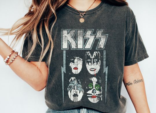 KISS T-Shirt, Oversized Shirt, Classic Rock, Vintage