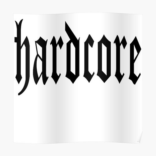 Hardcore Punk Premium Matte Vertical Poster