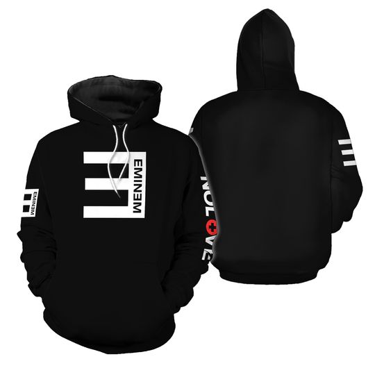 Eminem Hoodie, Eminem Rapper Hoodie Detroit Rapper