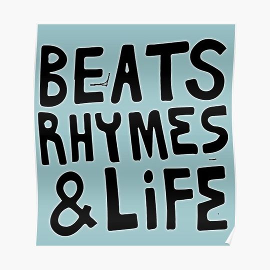 beats rhymes amp life Premium Matte Vertical Poster