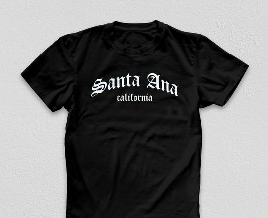 Santa Ana California Olde English Shirt, Orange County,