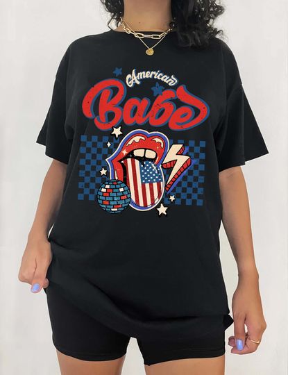 American Babe T Shirt, American Shirt, USA T Shirt, t shirt