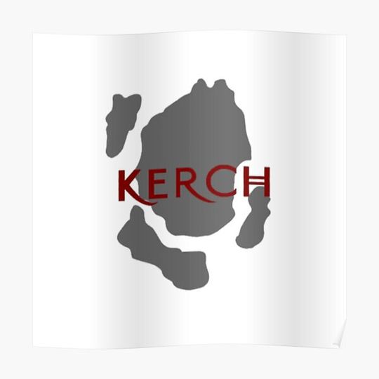kerch map Premium Matte Vertical Poster