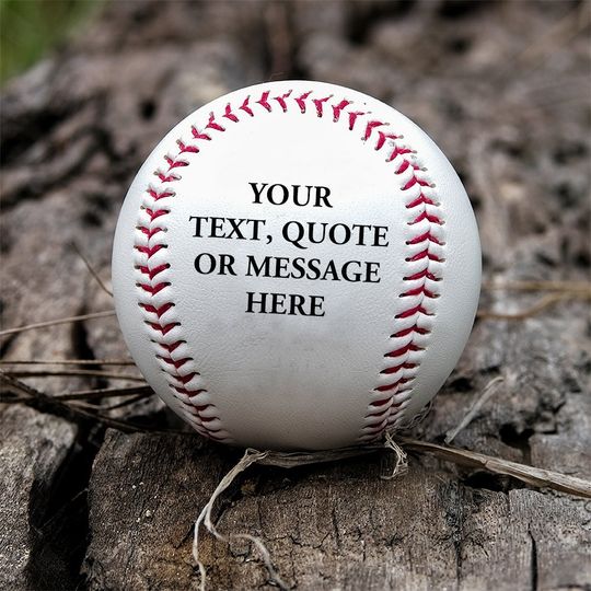 Personalized Your Own Baseball Message To Son From Mom Dad Personalized Baseball Gift