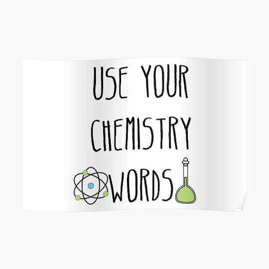 Chemistry Words Premium Matte Vertical Poster