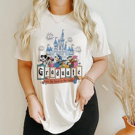 Disney Graduate 2023 Shirt, From The Tassel To The Castle 2023 Shirt, Disney Graduate Shirt