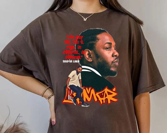 Vintage Bootleg 90s Inspired Tee, Kendrick Lamar Graphic Unisex T-Shirt