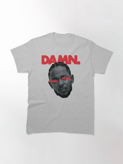 Kendrick Lamar head with Damn Classic T-Shirt