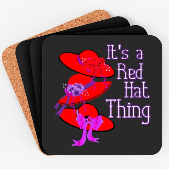 Red Hat It'S A Red Hat Thing Gift Coasters