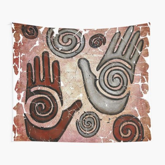 Healing Hands Fresco Tapestry