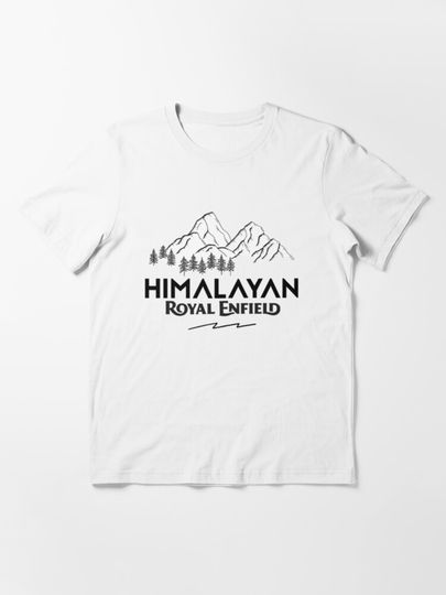 Royal Enfield  - Himalayan - Mountain Adventure Logo - White     | Essential T-Shirt