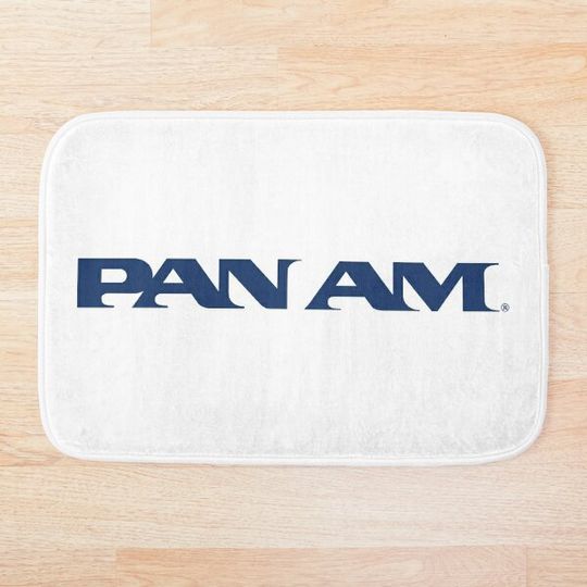Pan Am Mid 1950s Pan Am Stylized Workmark Bath Mat