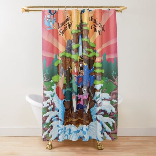 Splash Mountain Shower Curtain