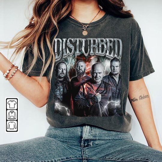 Disturbed Band Music Shirt, Disturbed Pop Rock Vintage Retro 90s Style Shirt