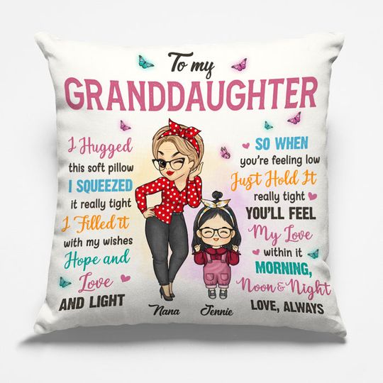 When You Feel Low, Just Hold It Really Tight - Family Personalized Custom Pillow