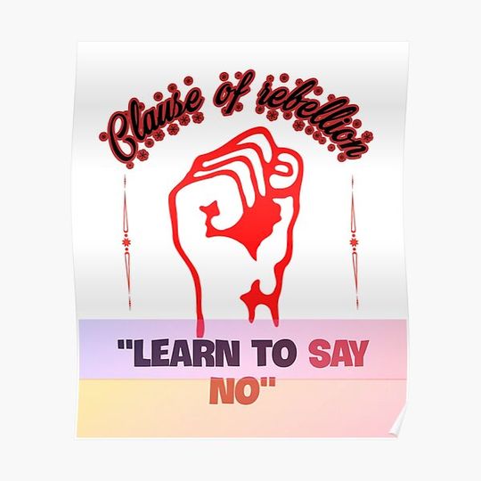 Learn to Say "No" design Premium Matte Vertical Poster