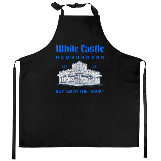 White Castle Hamburgers est 1992 buy em by the sack Kitchen Aprons Kitchen Aprons