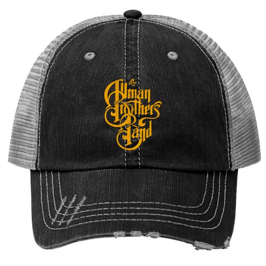 The Allman Brothers Band Vintage Logo Print Trucker Hats