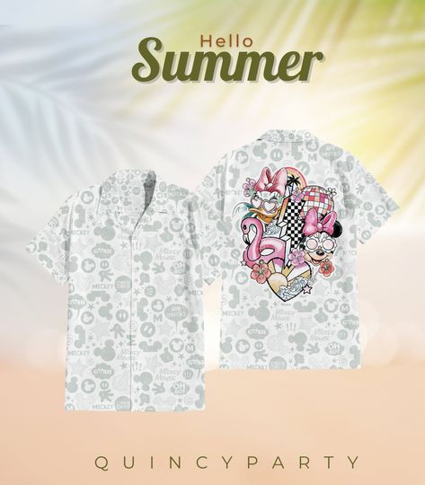 Camisa Hawaiana Summer Disney Trip Unisex