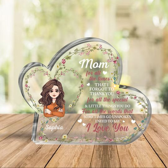 Reasons Why I love Being A Nana - Personalized Mother's day Grandma Custom Shaped Acrylic Plaque
