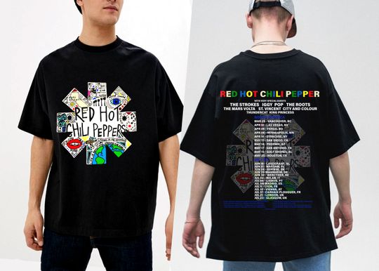 Red Hot Chili Peppers 2023 Tour T-Shirt, Red Hot Chili Peppers Shirt, 2023 Tour