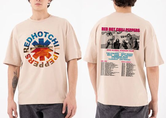 Red Hot Chili Peppers 2023 Tour T-Shirt, Red Hot Chili Peppers Shirt, 2023 Tour